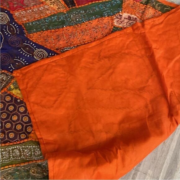 Colorful Patchwork Tapestry Wall Hanging, handmade in India - Picture 13 of 16